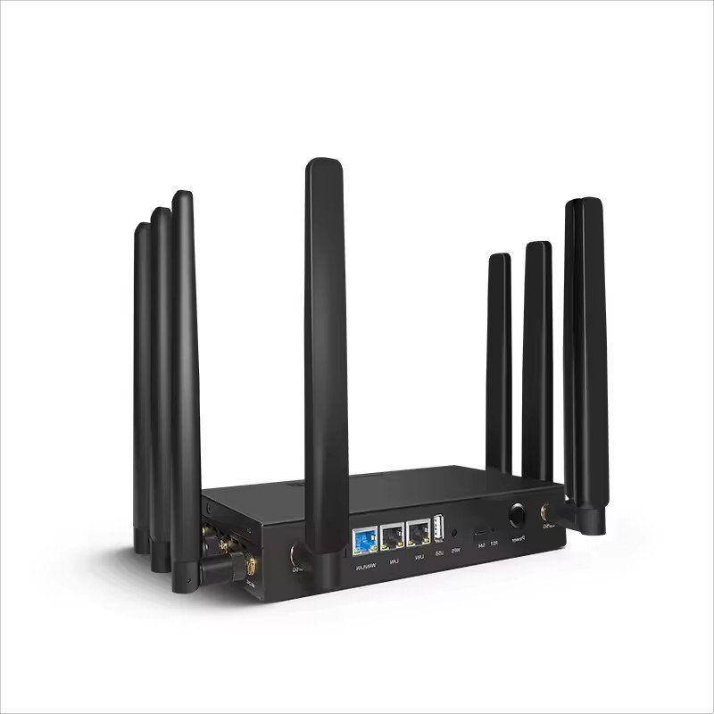 LINBLE New 5G CPE Wireless Router 1800M WiFi6 Dual Line Backup IPv6 Integrated 3G/4G/5G 2.4G Frequency WPA Home Office Mobile
